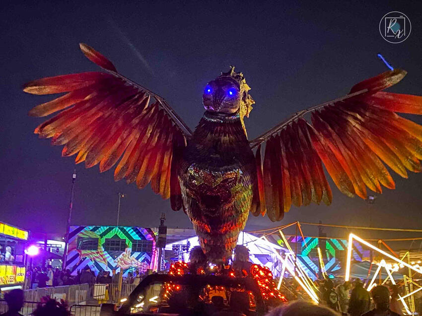 solar plate collage depicting a damaged storefront with sign, "keep out"